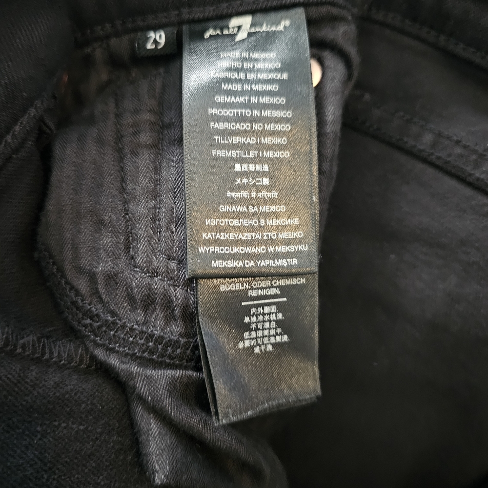 7 for all mankind high waist cropped straight size 29 - Picture 5 of 8